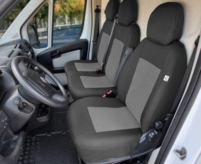 Set huse scaune auto Kegel Tailor Made pentru Fiat Ducato IV, Jumper III, Boxer III 2014 -, 1+2 ptr modele cu masuta in bancheta, set huse scaun camio foto