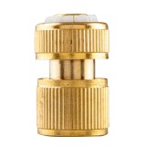 Conector rapid cu stop 1/2 din alama pentru furtun, NEO TOOLS