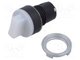 Comutator rotativ 22mm EAO Poz.i stabil alb IP65 proeminent