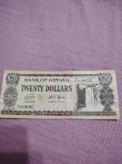 Bancnota Guyana 20 dolari ND(1996-2018) UNC