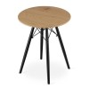 Masa stil scandinav, Artool, rotund, MDF si lemn, natur, 60x73 cm, Leobert
