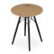 Masa stil scandinav, Artool, rotund, MDF si lemn, natur, 60x73 cm