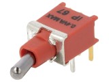 Comutator basculant SPDT ON-(ON) 0,4A 20VDC
