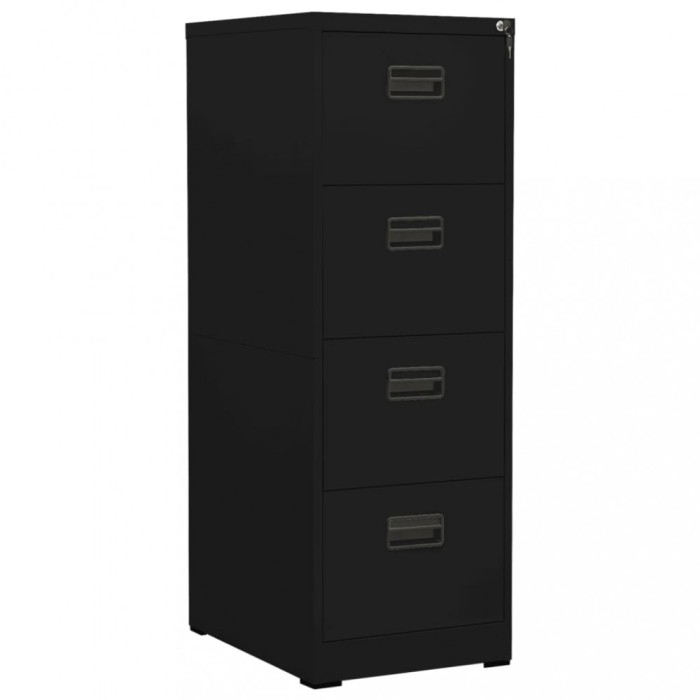 Gossi fiset, negru, 46x62x133 cm, otel