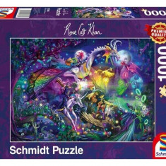Puzzle 1000 piese Schmidt: Rose Cat Khan - Circul de noapte de vară