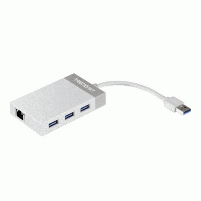 Adaptor USB 3.0 la Gigabit&amp;#039;Hub USB - TRENDnet TU3-ETGH3 SafetyGuard Surveillance foto