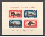 Romania.1948 Munca in comunicatii-Bl. ZR.148