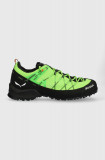 Salewa pantofi Wildfire 2 barbati, culoarea verde