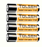 Baterii Alcaline AAA, LR03, 1.5V, Set 4 Bucati, Fara Mercur/Cadmiu, Tolsen - Performanta Durabila