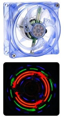 Ventilator PC Revoltec Light FX 12V 0.3A 80mm foto