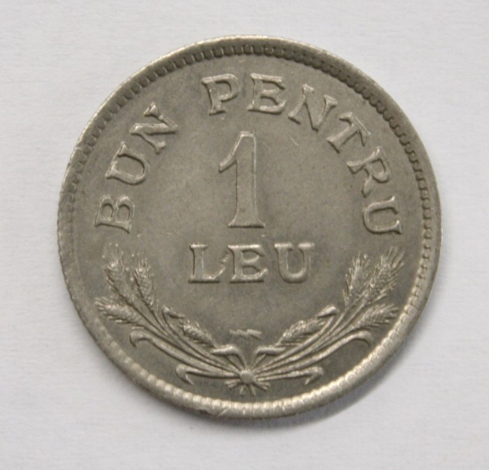 1 LEU 1924 POISSY . DETALII EXCELENTE .