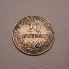 Italia 20 Centesimi 1863