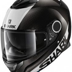 Casca Moto Shark Spartan Carbon Negru / Alb Marimea XS HE3400E-DWS-XS