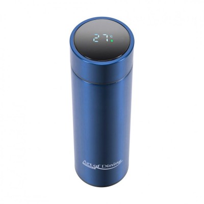 Termos Heinner, inox, 450 ml, indicator led pentru temperatura, Albastru foto