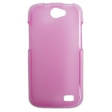 Husa silicon roz (cu spate mat) pentru Allview A5 Duo