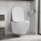 vidaXL Vas WC suspendat fără ramă, alb, ceramică