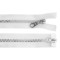 Fermoar plastic detasabil, 2 cursoare, lungime 60 cm, Transparent
