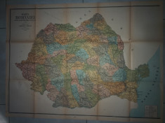 Harta Romaniei, 1946 - Fizica- administrativa si turistica / Editura Socec foto