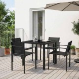 vidaXL Set de Mobilier pentru Exterior 5 pcs Negru și antracit 3422879