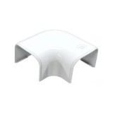 Curba Plane Flat 90 Canal Mascare OPTIMA CP62 11106007, PVC Alb
