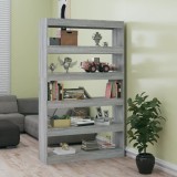 VidaXL Bibliotecă/Separator cameră, gri sonoma, 100x30x166 cm