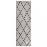 Cumpara ieftin Covor pufos &quot;PAMPLONA&quot; cu fire inalte, bej/antracit, 80x250 cm