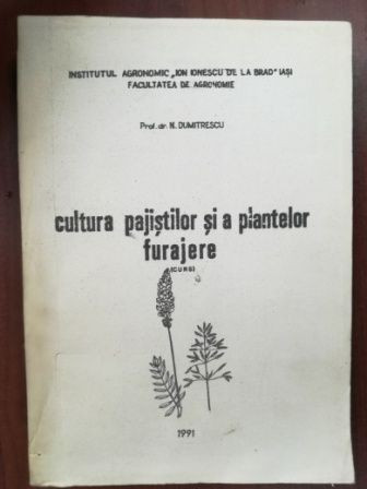 Cultura pajistilor si a plantelor furajere- N. Dumitrescu