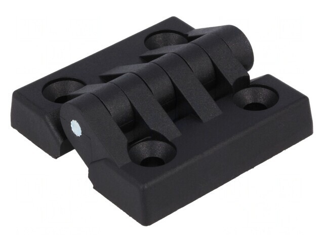 Balama Poliamidă Neagră 50mm x 50mm cu 4 Orificii