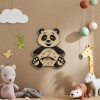 Ceas Urs Panda Camera Copii, Lemn HDF, Design Jucaus, Invatare Timp, Decor Adorabil, Cadou Copii