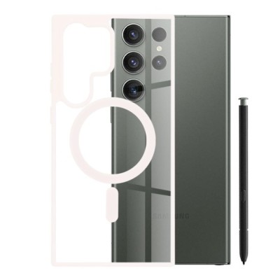 Husa pentru Samsung Galaxy S23 Ultra - Techsuit MagSafe Pro - Nude Pink foto