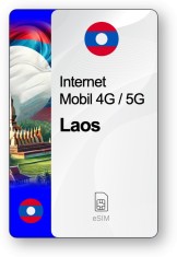 eSIM Internet Laos, valabil 30 zile, trafic 3 GB, Standard foto