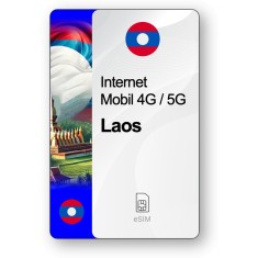 eSIM Internet Laos, valabil 7 zile, trafic 1 GB, Standard