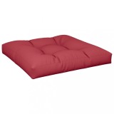 Cumpara ieftin Perna pentru paleti, rosu vin, 70x70x12 cm, material textil