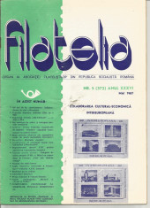 Romania, revista Filatelia nr. 5/1987 (372) foto