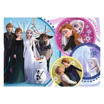 Puzzle Trefl Frozen 2: In lumina iubiriii 100 piese foto
