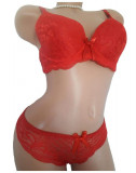 Set lenjerie intima dama tanga sutien dantela rosie push up