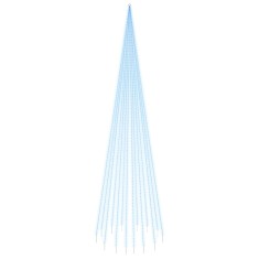 Brad de Craciun pe catarg, 1134 LED-uri, albastru, 800 cm foto