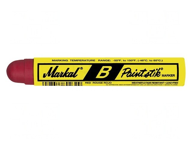 Marker cu Vopsea Solidă Roșie PAINTSTIK B - Capăt Rotund
