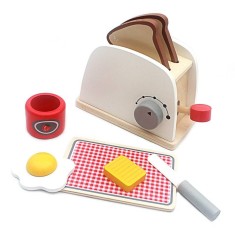 Toaster din lemn cu accesorii, 7Toys