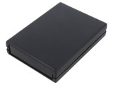 Carcasă neagră ABS cu panou 94x129x25 mm