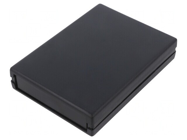 Carcasă neagră ABS cu panou 94x129x25 mm