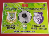 Afis-Poster meci fotbal CS MIOVENI - FC ARGES PITESTI (19.08.)