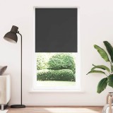 VidaXL Jaluzea cu role opace negru 105x210 cm lățime material 100,7 cm
