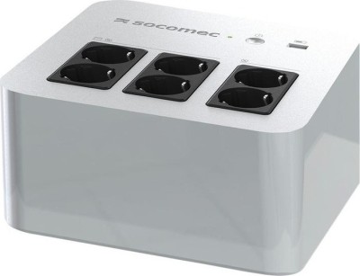 UPS SOCOMEC Line Int. mgmt,brick,800VA/ 480W,AVR,6xsocket Shucko,indicatie LED,1x12V/9A,Backup 20 min,incarcare 8h,conector USB,USB charger,&amp;quot;Netys PL foto