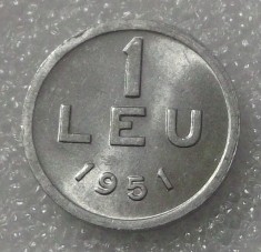 G5. Romania RPR 1 leu 1951 UNC ** foto