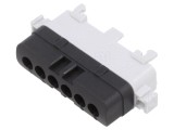 Bloc de distribuție POK&Oacute;J TS35, 1 pistă, 6 borne, 400V