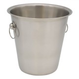 Frapieră Metalică 22x21cm, Argintiu Mat, Capacitate 4.7L, Oem
