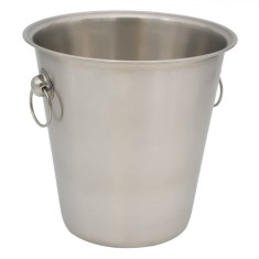 Frapieră Metalică 22x21cm, Argintiu Mat, Capacitate 4.7L