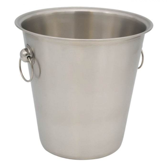 Frapieră Metalică 22x21cm, Argintiu Mat, Capacitate 4.7L
