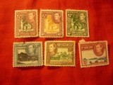 Serie mica St.Vincent 1949 R.George VI si peisaje ,6 val. stampilate